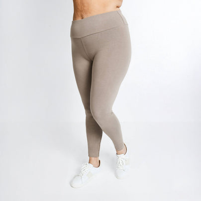 Curve Everyday High Waisted Leggings - Oatmeal Beige