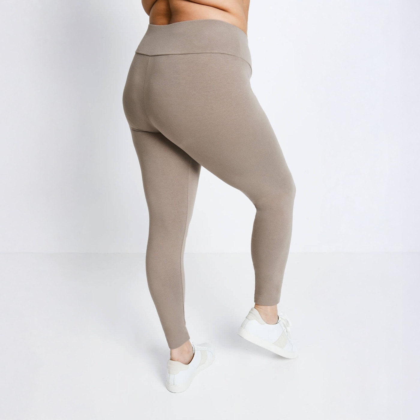 Curve Everyday High Waisted Leggings - Oatmeal Beige