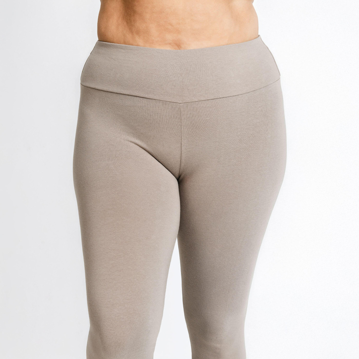 Curve Everyday High Waisted Leggings - Oatmeal Beige