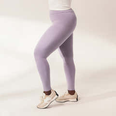 Lightweight Everyday High Waisted Leggings - Mauve