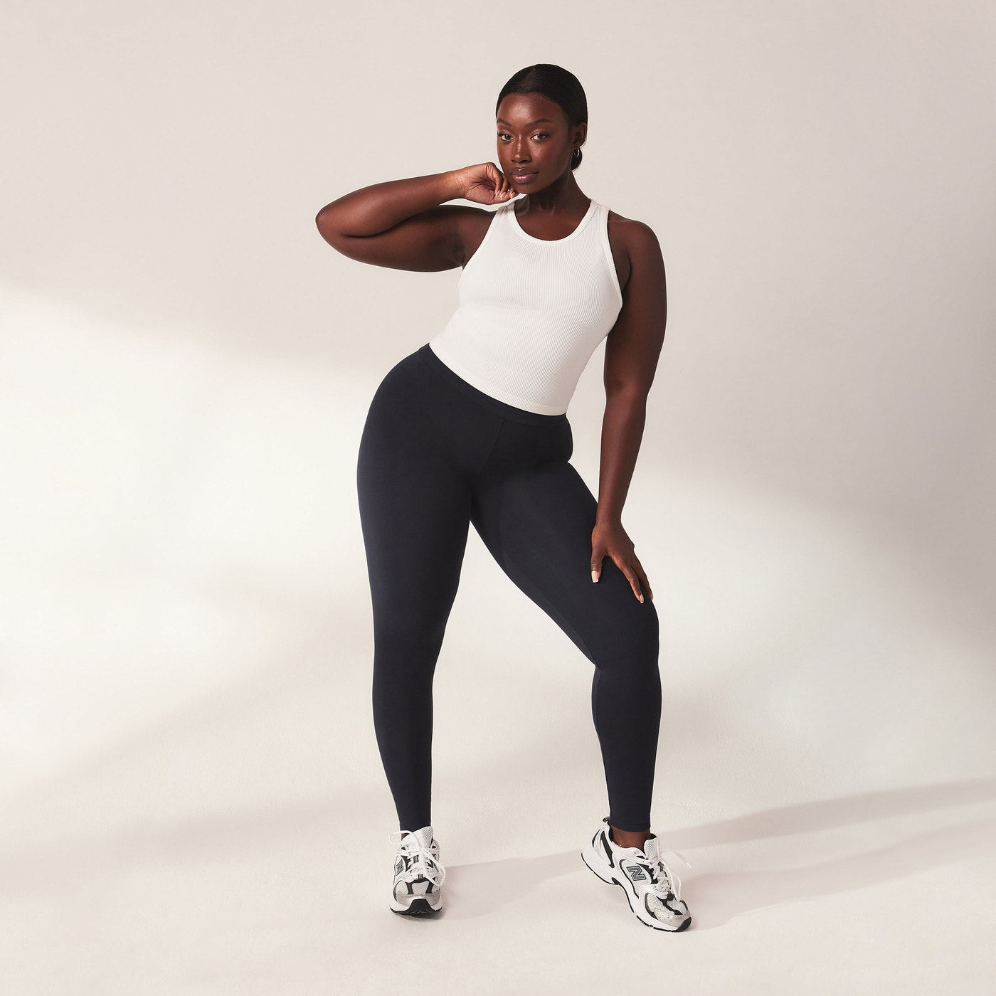 Lightweight Everyday High Waisted Leggings - Vintage Navy