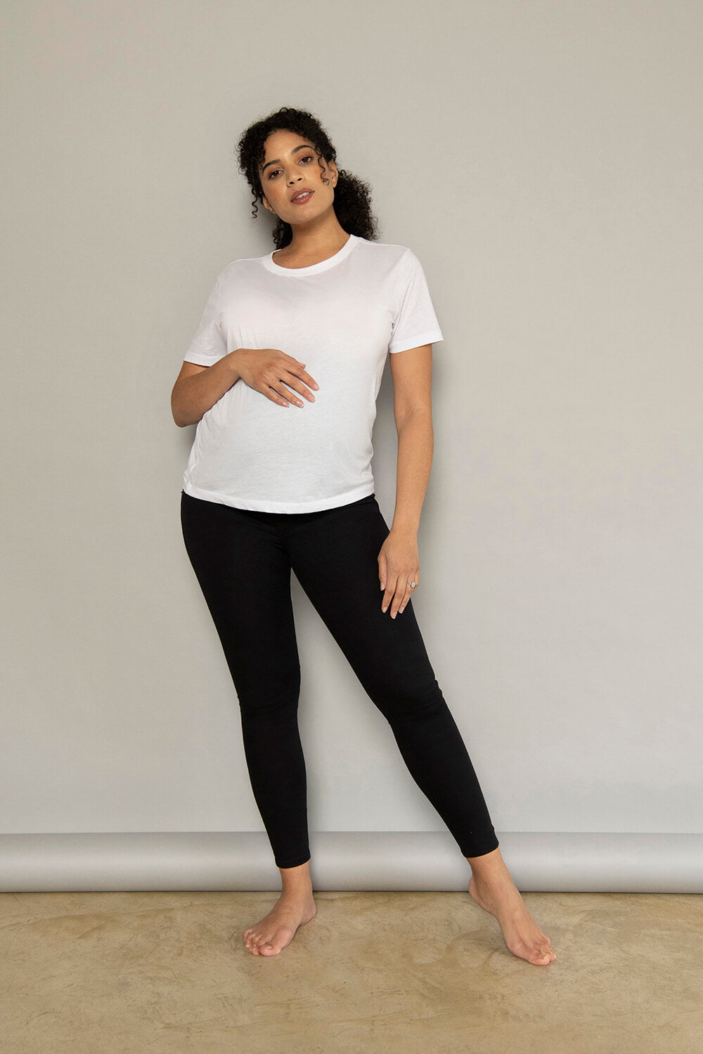 Ankle Grazer Maternity Jeggings - Black