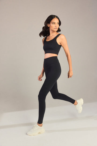 Everyday High Waisted Leggings - Black