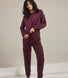 Luxe Lounge Jogger - Dark Cherry