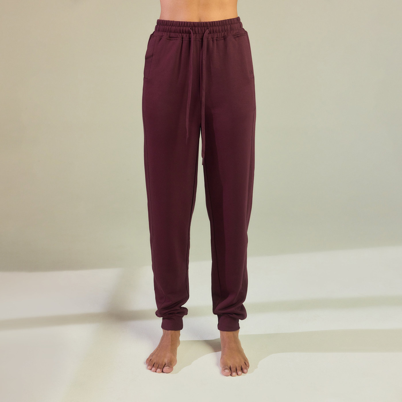 Luxe Lounge Jogger - Dark Cherry