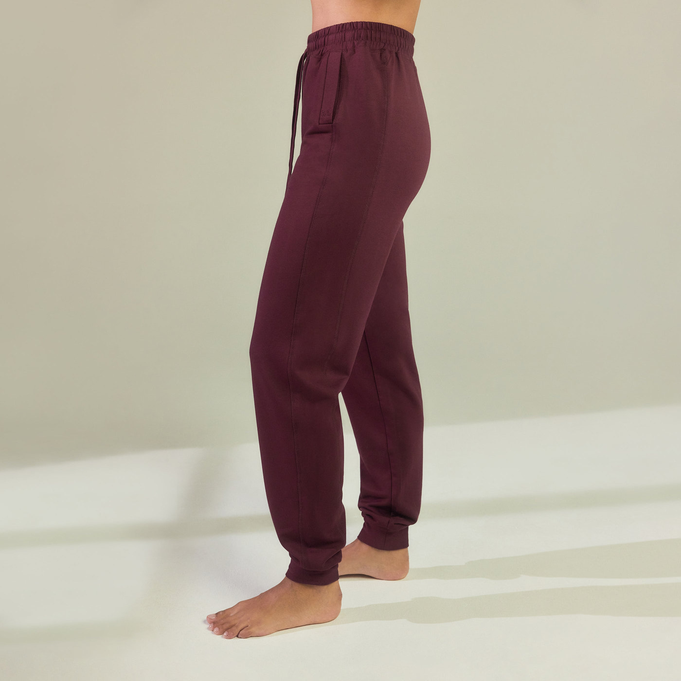 Luxe Lounge Jogger - Dark Cherry