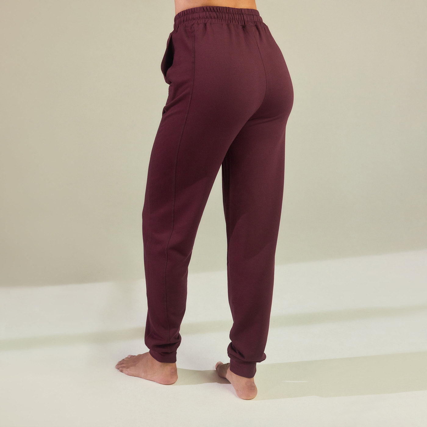 Luxe Lounge Jogger - Dark Cherry