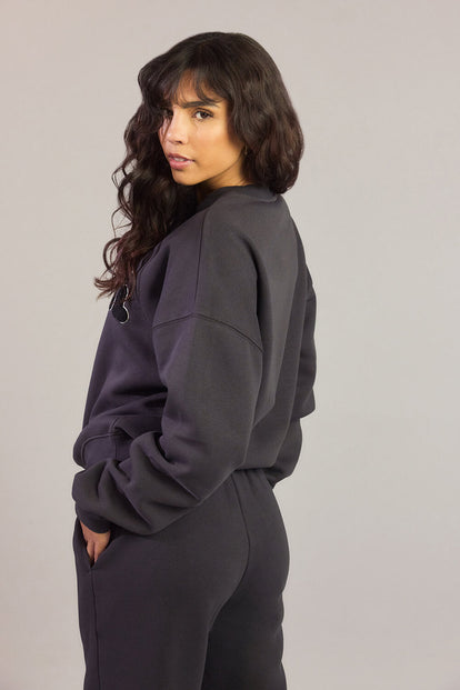 ALL SZN Organic Oversized Sweatshirt Style 2 - Shadow