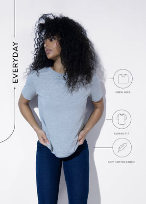 Everyday T-Shirt - Light Grey Marl