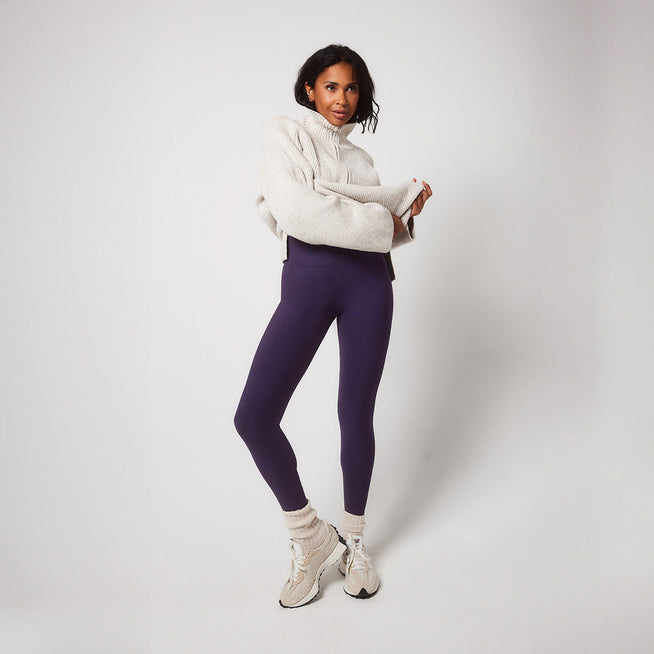 Curve Winter Everyday High Waisted Leggings - Midnight Plum