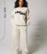 Curve ALL SZN Organic Wide Leg Jogger - Ecru