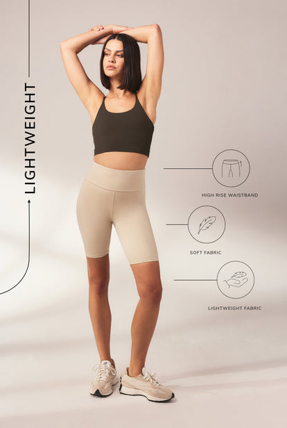 Lightweight Everyday Cycling Shorts - Natural Beige