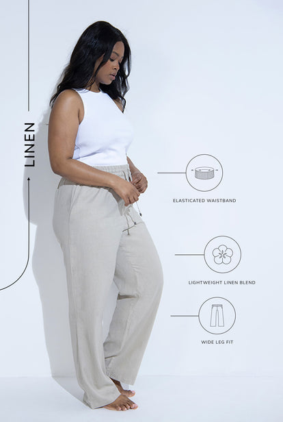 Everyday Linen Trousers - Stone