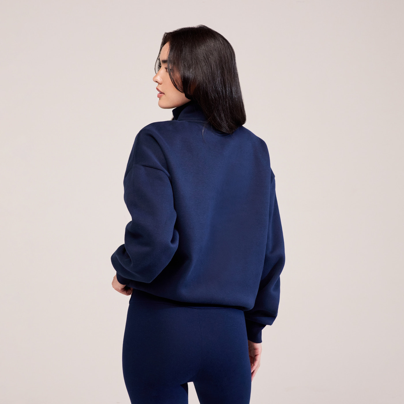 Heavyweight 1/4 Zip Sweatshirt - Navy
