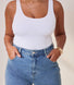 Curve Wide Leg Jeans - Mid Blue