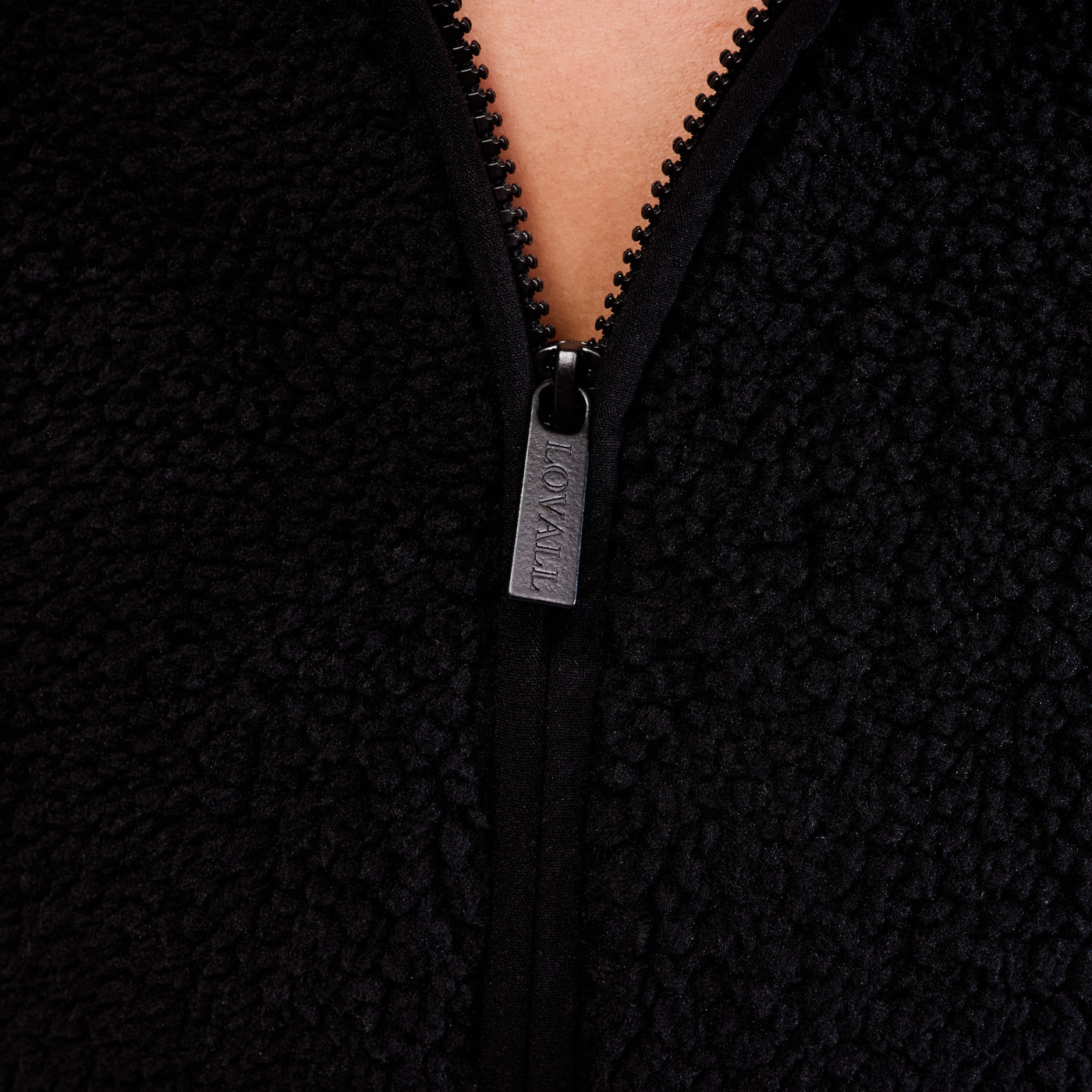 Borg 1/4 Zip Fleece - Black