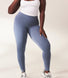 Lightweight Everyday High Waisted Leggings - Steel Blue