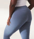 Lightweight Everyday High Waisted Leggings - Steel Blue