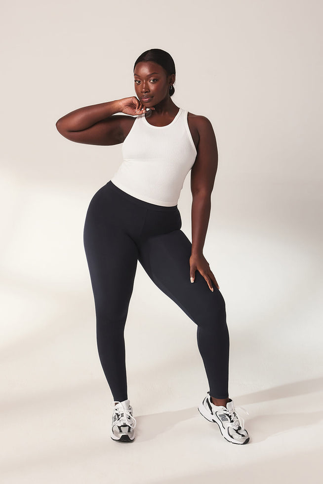 Lightweight Everyday High Waisted Leggings - Slate Green