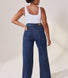 Wide Leg Jeans - Dark Blue