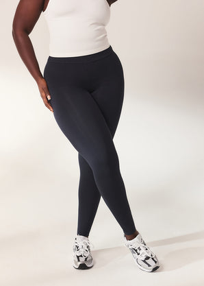 Curve Lightweight Everyday High Waisted Leggings - Vintage Navy