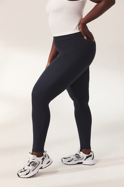 Lightweight Everyday High Waisted Leggings - Slate Green