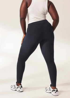 Curve Lightweight Everyday High Waisted Leggings - Vintage Navy