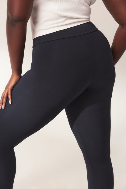 Lightweight Everyday High Waisted Leggings - Slate Green