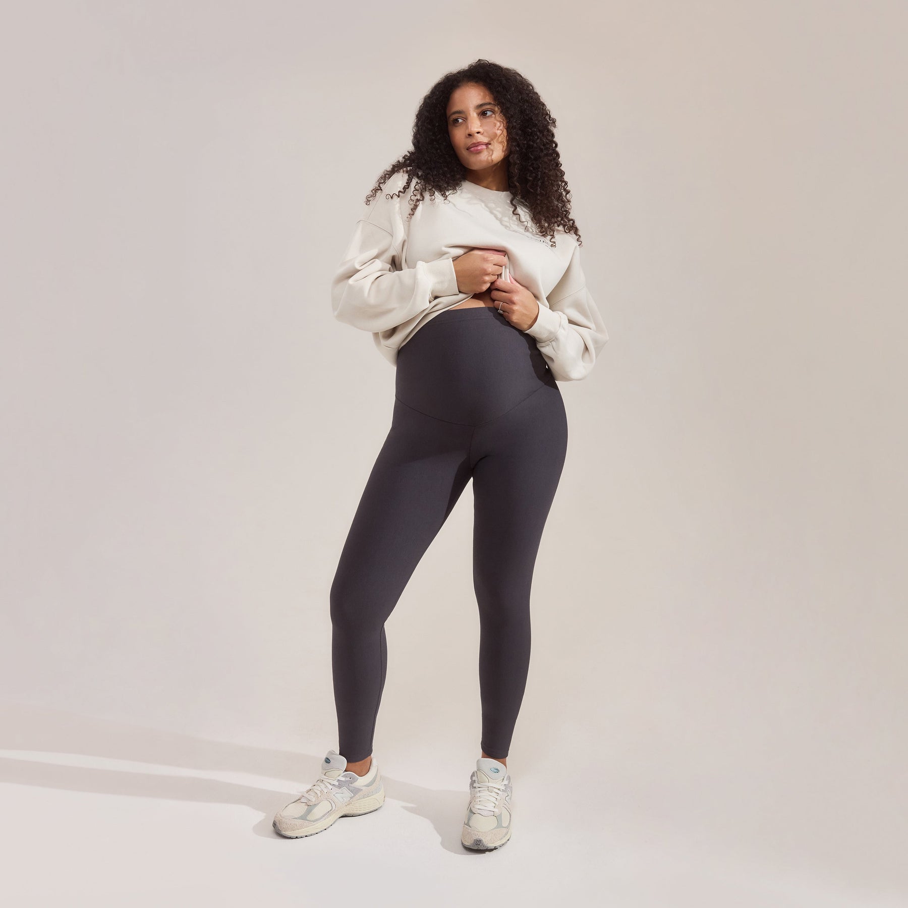 Maternity Winter Everyday Leggings - Dark Grey
