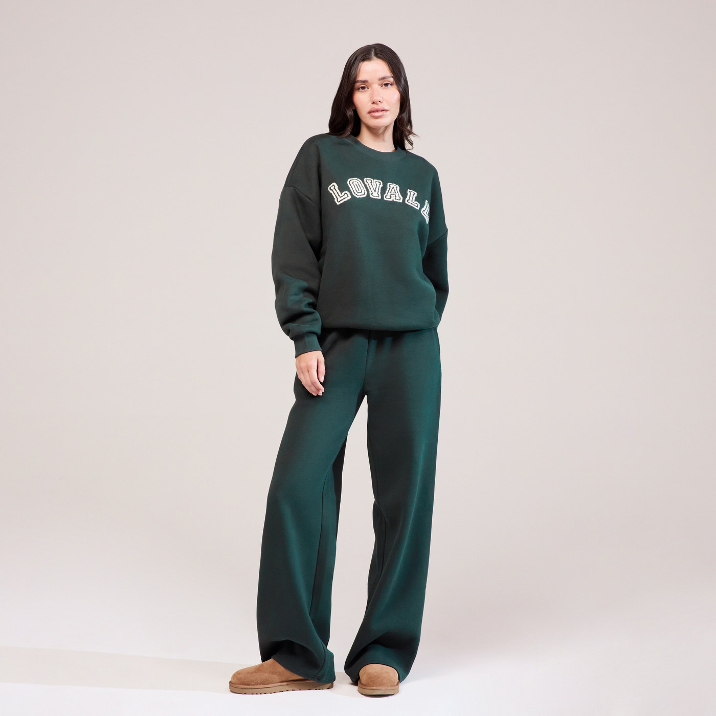 Heavyweight Oversized Sweatshirt Campus - Pine