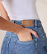 Wide Leg Jeans - Mid Blue