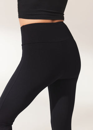 Curve lightweight Flare Leggings - Black