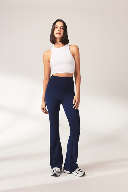 Lightweight Flare Leggings - Navy