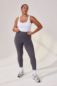 Curve Lightweight Everyday High Waisted Leggings - Odyssey Grey
