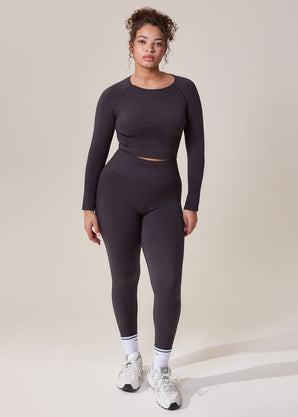 Curve Sculpt Seamless Long Sleeve Top - Shadow