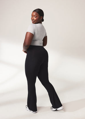 Lightweight Flare Leggings - Black