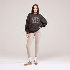 Winter Everyday High Waisted Leggings - Stone