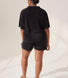 Curve Lightweight Collared Knit Set - Black