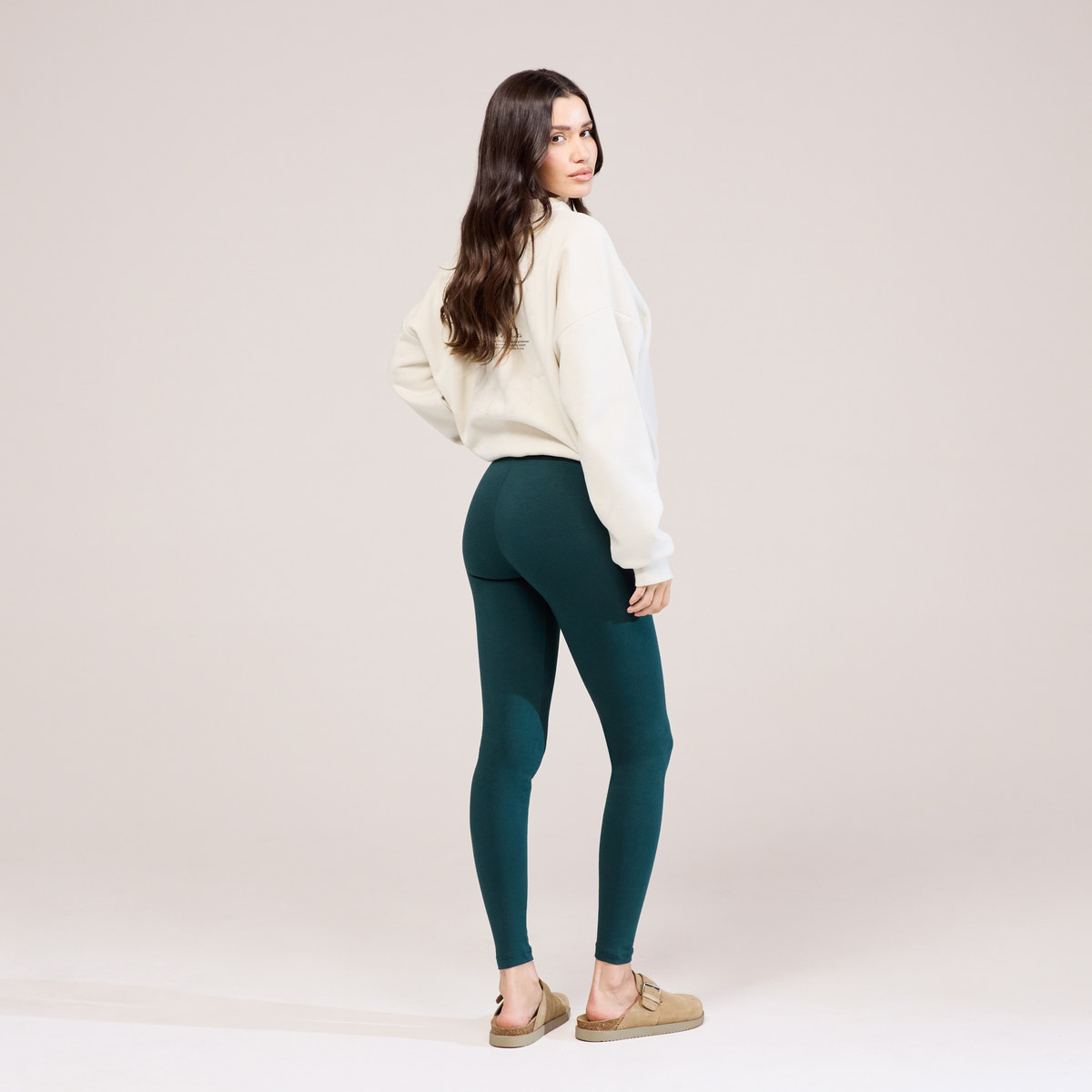 Everyday High Waisted Leggings - Forest Green