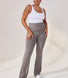 Curve Lightweight Flare Leggings - Slate Green