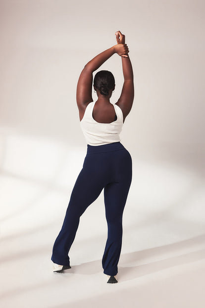 Lightweight Flare Leggings - Navy