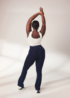 Curve lightweight Flare Leggings - Navy