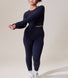 Curve Sculpt Seamless Long Sleeve Top - Deep Navy