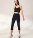 Cropped Lightweight Leggings - Black