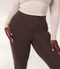 Curve lightweight Flare Leggings - Espresso Brown
