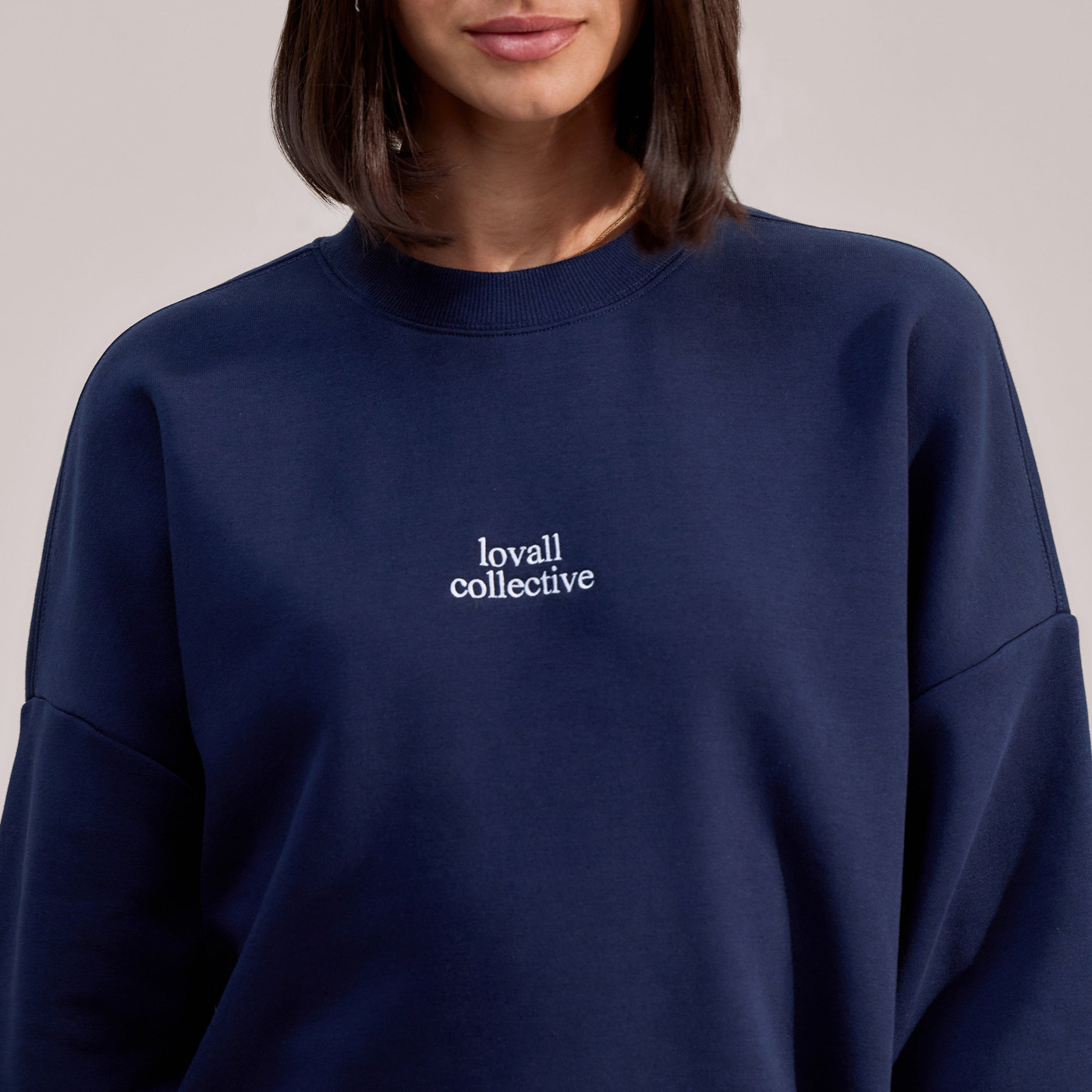 ALL SZN Organic Oversized Graphic Sweatshirt Collective 1 - Navy