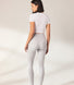 Curve Lightweight Everyday High Waisted Leggings - Light Grey Marl