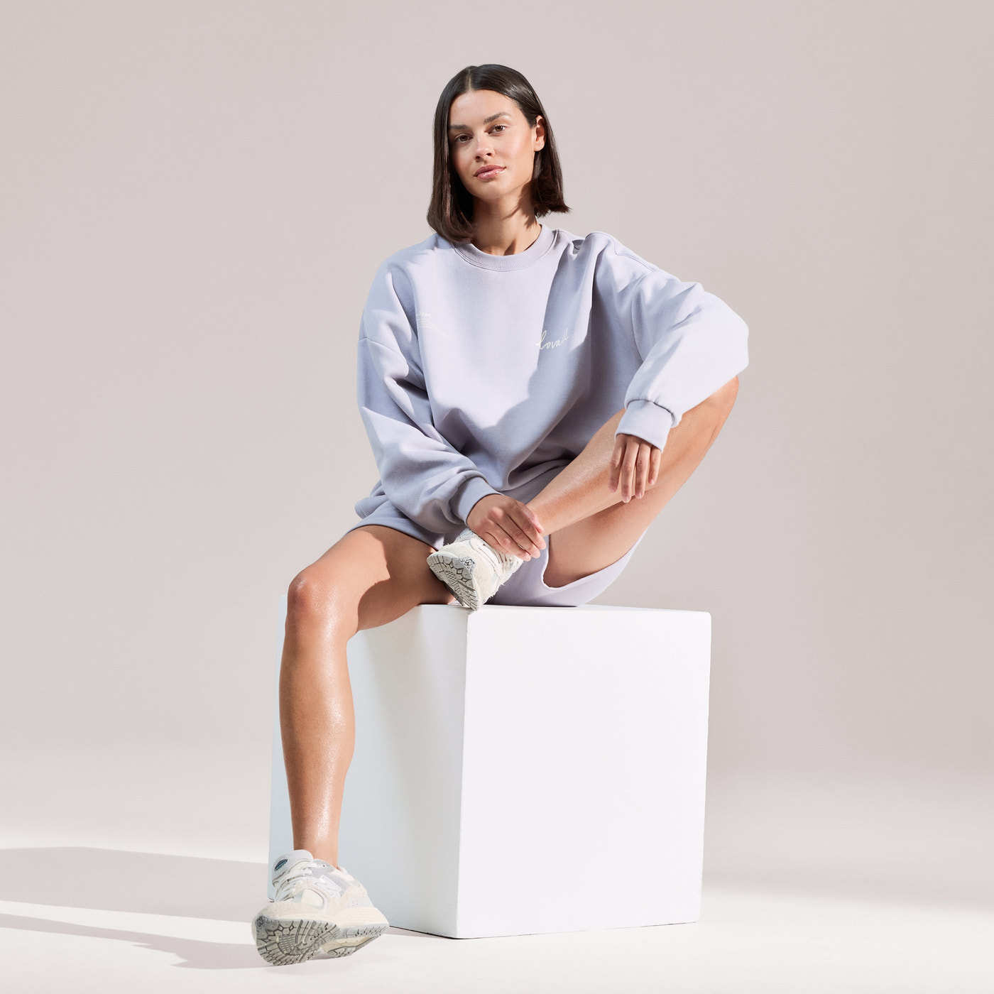 ALL SZN Organic Sweat Shorts - Lilac Mist