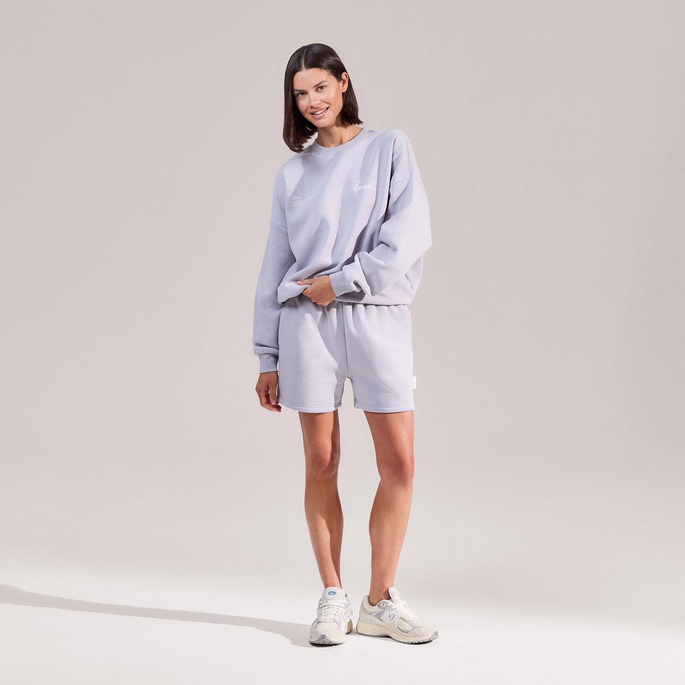 ALL SZN Organic Sweat Shorts - Lilac Mist