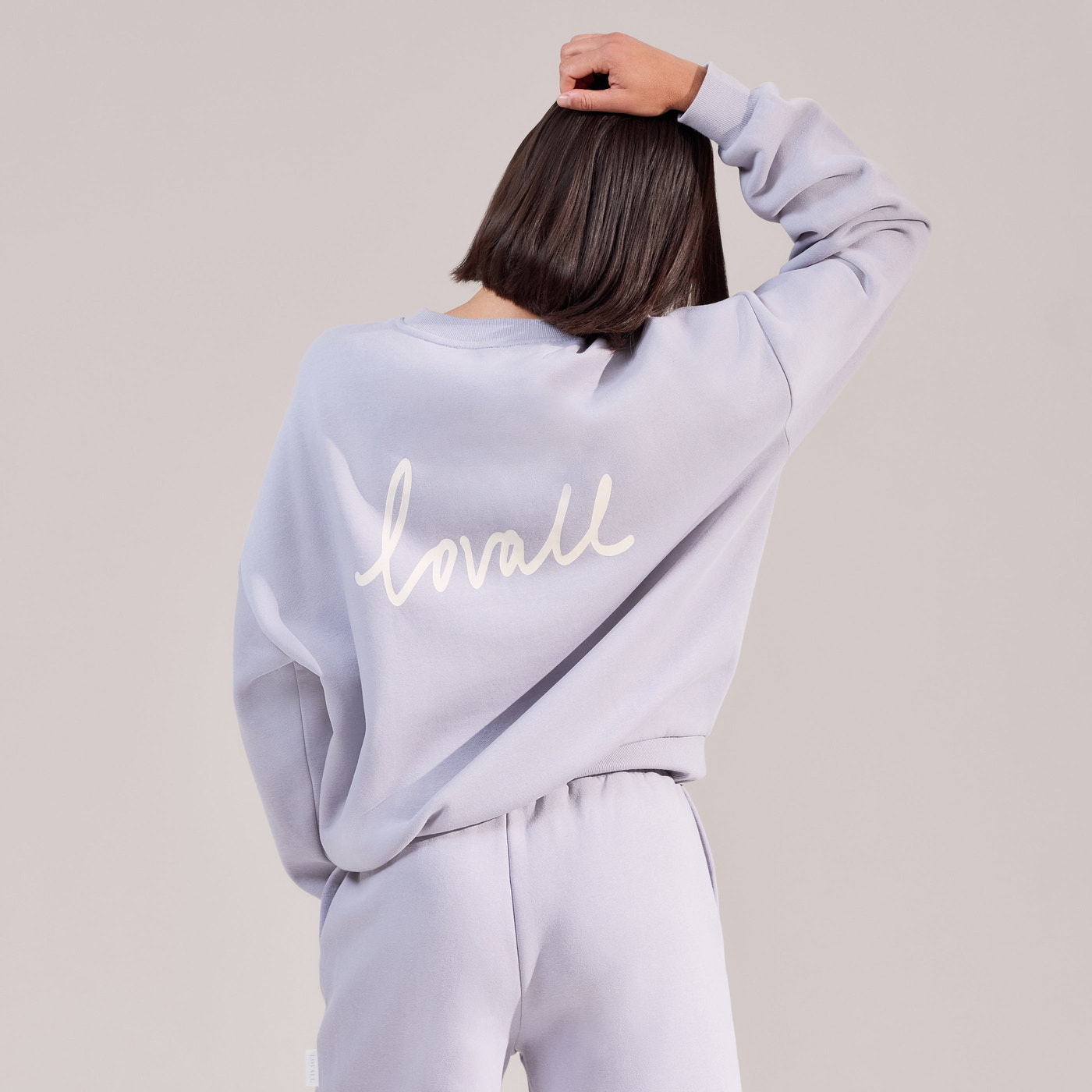 ALL SZN Organic Oversized Graphic Sweatshirt Euphoric - Lilac Mist